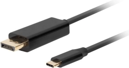 USB-C til DisplayPort kabel 1.8m 4K 60Hz Sort