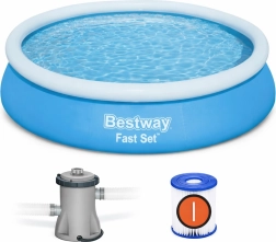 Selvopbyggende pool Bestway Fast Set 366 × 76 cm med filterpumpe