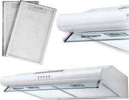 Underskabsemhætte 50 cm hvid BERDSEN