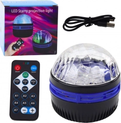 LED-stjerneprojektor med fjernbetjening og lyseffekter