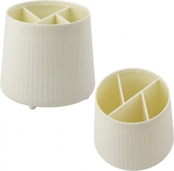 Multifunktionel organizer til kosmetik og kontorartikler, beige