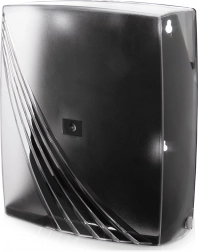 Dispenser til ZZ-papirhåndklæder, gennemsigtig, 26,5 × 10,5 × 31 cm