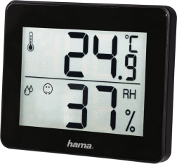 Digitalt termometer og hygrometer Hama TH‑1130, sort