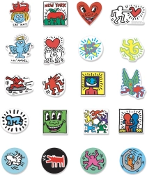 Vilac træmagnetter KEITH HARING, sæt med 20 stk.
