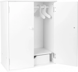 Lille skabsben til dukker hvid