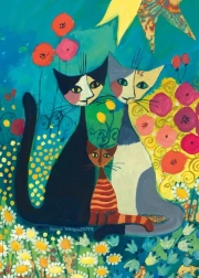 Heye metallisk puslespil blomsterbed 1000 brikker