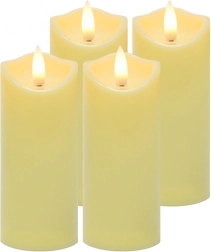 LED-lys til lanterner 12,5 × 5 cm, sæt med 4 stk. RUHHY