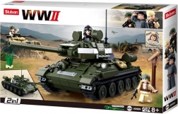 Sluban WWII Sovjetisk tank T-34/85 2i1