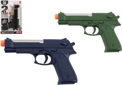 Plastlegetøjspistol 17 cm med lys og lyd