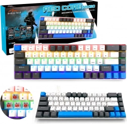 mekanisk gamingtastatur 60 % media‑tech red core mx60