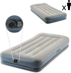 Oppustelig Intex-madras med indbygget elektrisk pumpe 191 × 99 × 30 cm