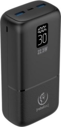 Powerbank P30 med LCD, 30.000 mAh, PD 22,5 W