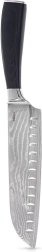 Santoku-køkkenkniv af damaskusstål 31 cm