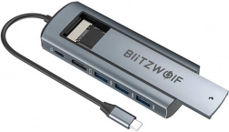 BlitzWolf adapter med USB-C hub til udvidet tilslutning