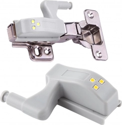 Skabshængselslys med 3 LED-dioder