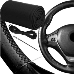 Sort perforeret ratovertræk i øko-læder