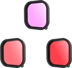 Sæt vandtætte Telesin-filtre til GoPro Hero 9 / Hero 10 / Hero 11 / Hero 12 (GP-FLT-904)