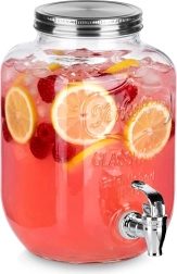 Glasdrikkedispenser med hane 4 l