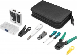 DIGITUS LAN service- og installationssæt med netværksværktøj