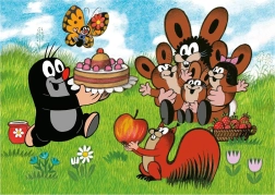 Dino Puzzle Krtek Fødselsdag 24 Maxi Brikker