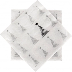 Papirservietter juletræ 33 × 33 cm, 3-lags, 20 stk.