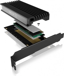 PCIe-adapter med M.2 M‑Key til NVMe SSD med køler ICY BOX