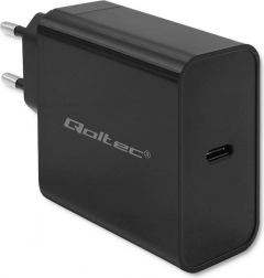 Qoltec hurtigoplader 65W USB-C sort