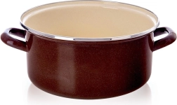Emaljeret gryde Brown 24 cm, 4 l