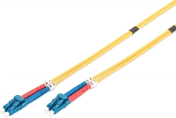 Optisk patchcord singlemode OS2 LC–LC duplex 5 m gul