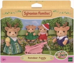 Sylvanian Families rensdyrfamilie med slæde
