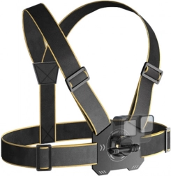 PULUZ brystsele til sportskameraer (sort)