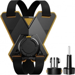 PULUZ magnetisk holder til motorcykelhjelm til actionkameraer (inkl. ACE PRO 2, OSMO ACTION 5 PRO)