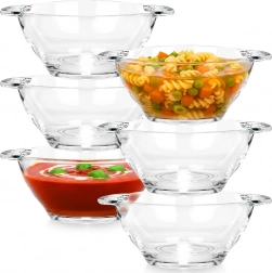 Glas skåle til suppe 420 ml, sæt med 6 stk.