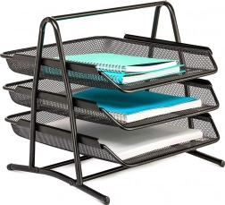 Skrivebordsorganisator i metal til A4-dokumenter