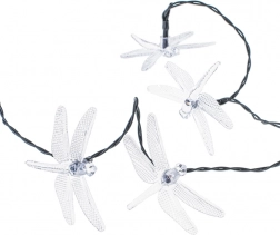 Solcelle have lyskæde guldsmede 6,5 m, 30 LED, multicolor