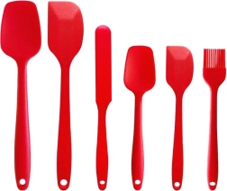 Da144 sæt køkkenredskaber 6 dele rød