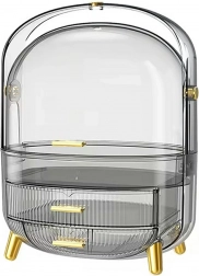 DA194 KOSMETISK SMYKKETASKE TRANSPARENT LED