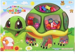 Træperler skildpadde – snøresæt