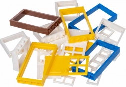 L-W Toys kreativt sæt med farvede vinduer og døre