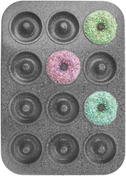 Stålform til donuts GRANDE, 12 stk.