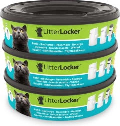 LitterLocker erstatningskassetter til kattebakke-affaldsspand (3 stk.)
