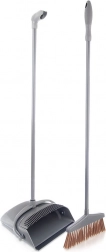 Kost med fejebakke på langt skaft 91 cm