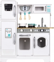 stor hvid trækøkken til børn ecotoys