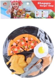 Sæt med plastmad med bakke til børn