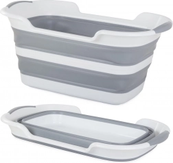 Silikone sammenklappelig balje med afløb 40 l