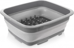 Sammenklappelig silikone-opvaskestativ til service 37 × 31,5 × 14,5 cm