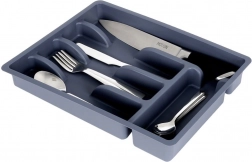 Grå bestikbakke til skuffe 36 × 25,5 cm