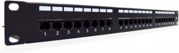 Patchpanel 19" med 24 porte, kategori 6, type U/UTP