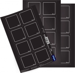 Selvklæbende etiketter til glas sorte 24 stk.