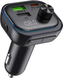 Sencor Bluetooth-FM-sender til bilen med hurtigopladning PD og QC 3.0
